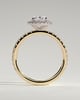 Aurora  Oval Halo with Pav - 18k Yellow Gold / 18k White Gold