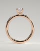 Ava  Elongated Cushion Solitaire - 1ct Rose Gold