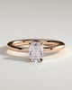 Ava  Elongated Cushion Solitaire - 1ct Rose Gold