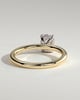 Ava  Elongated Cushion Solitaire - 1ct Yellow Gold/White Gold