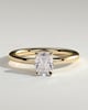 Ava  Elongated Cushion Solitaire - 1ct Yellow Gold