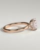 Ava  Elongated Cushion Solitaire - 18k Rose Gold High Setting