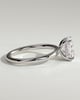 Ava  Elongated Cushion Solitaire - 18k White Gold High Setting
