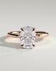 Ava  Elongated Cushion Solitaire - 3ct Rose Gold