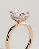 Ava  Elongated Cushion Solitaire - 3ct Rose Gold