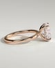 Ava  Elongated Cushion Solitaire - 3ct Rose Gold