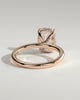 Ava  Elongated Cushion Solitaire - 3ct Rose Gold