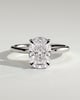 Ava  Elongated Cushion Solitaire - 3ct White Gold