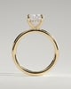 Ava  Elongated Cushion Solitaire - 3ct Yellow Gold