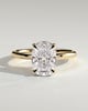 Ava  Elongated Cushion Solitaire - 3ct Yellow Gold