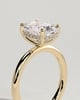Ava  Elongated Cushion Solitaire - 3ct Yellow Gold