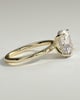Ava  Elongated Cushion Solitaire - 3ct Yellow Gold