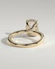 Ava  Elongated Cushion Solitaire - 3ct Yellow Gold