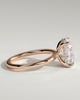 Ava  Elongated Cushion Solitaire - 4ct Rose Gold