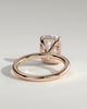 Ava  Elongated Cushion Solitaire - 4ct Rose Gold