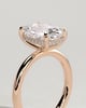 Ava  Elongated Cushion Solitaire - 4ct Rose Gold