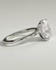 Ava  Elongated Cushion Solitaire - 4ct White Gold