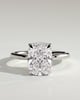 Ava  Elongated Cushion Solitaire - 4ct White Gold