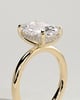 Ava  Elongated Cushion Solitaire - 4ct Yellow Gold