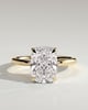 Ava  Elongated Cushion Solitaire - 4ct Yellow Gold