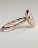 Aveya - Marquise Bezel Solitaire with Petal Gallery Engagement Ring - 18k Rose Gold
