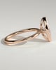Aveya - Marquise Bezel Solitaire with Petal Gallery Engagement Ring - 18k Rose Gold