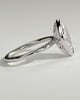 Aveya - Marquise Bezel Solitaire with Petal Gallery Engagement Ring - 18k White Gold