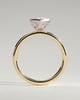 Aveya - Marquise Bezel Solitaire with Petal Gallery Engagement Ring - 18k Yellow Gold / 18k White Gold