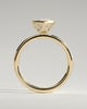 Aveya - Marquise Bezel Solitaire with Petal Gallery Engagement Ring - 18k Yellow Gold