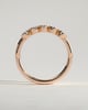 Betty - Oval Bezel Set Wedding Ring - 5 stones 18k Rose Gold