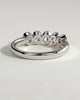 Betty - Oval Bezel Set Wedding Ring - 5 stones 18k White Gold