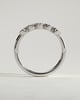Betty - Oval Bezel Set Wedding Ring - 5 stones 18k White Gold