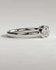 Betty - Oval Bezel Set Wedding Ring - 5 stones 18k White Gold
