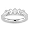 Betty - Bezel Set Oval Wedding Ring - 5 stones 18k White Gold