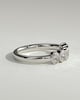 Betty - Oval Bezel Set Wedding Ring - 5 stones 18k White Gold