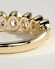 Betty - Oval Bezel Set Wedding Ring - 5 stones 18k Yellow Gold