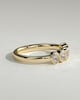 Betty - Oval Bezel Set Wedding Ring - 5 stones 18k Yellow Gold