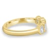 Betty - Bezel Set Oval Wedding Ring - 5 stones 18k Yellow Gold