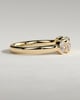 Betty - Oval Bezel Set Wedding Ring - 5 stones 18k Yellow Gold