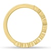 Betty - Bezel Set Oval Wedding Ring - 9 stones 18k Yellow Gold