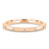 Bianca  Hammer Set Wedding Ring - 18k Rose Gold