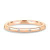 Bianca  Hammer Set Wedding Ring - 18k Rose Gold