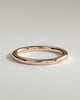 Bianca - Classic Hammer Set Wedding Ring - 18k Rose Gold