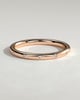 Bianca - Classic Hammer Set Wedding Ring - 18k Rose Gold