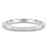 Bianca  Hammer Set Wedding Ring - 18k White Gold