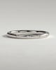 Bianca - Classic Hammer Set Wedding Ring - 18k White Gold