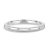 Bianca  Hammer Set Wedding Ring - 18k White Gold