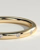 Bianca - Classic Hammer Set Wedding Ring - 18k Yellow Gold
