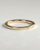 Bianca - Classic Hammer Set Wedding Ring - 18k Yellow Gold