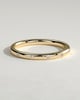 Bianca - Classic Hammer Set Wedding Ring - 18k Yellow Gold